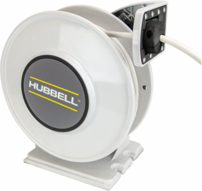 White Industrial Reel 45 Ft #12/3 SJO 20 A 250 VAC