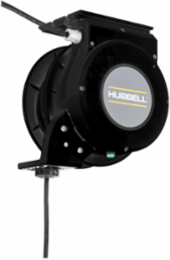 Motorized Cord Reel, Black, 45ft, #12/3 SJO, Wire Leads