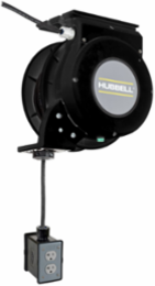 Motorized Cord Reel, Black, 45ft, #12/3 SJO,