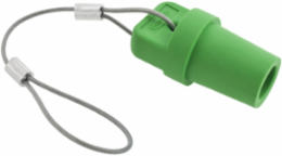 Industrial Grade Male Device Cap, 300/400A, 600V AC/DC, Green