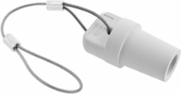 Heavy Duty Male Device Cap for 400A 600V AC/DC, White, 5.75 Inch Width
