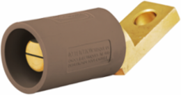 Single Pole Device, 300/400A, Angled Male, Offset Stud, 6 Inch Width