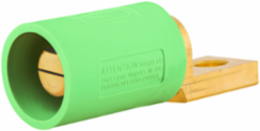 Single Pole Male Connector, 300/400A Series, Green, 5.9 Inch Width