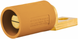 Single Pole Connector, 300/400A, Male, Offset Stud Type, 6 Inch, Orange