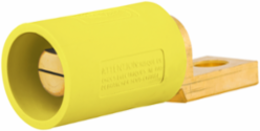 Single Pole Male Connector, 400A, Offset Stud Type, Yellow