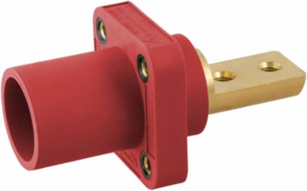 SINGLEPOLE, 400A MALE BUS 2 HOLE, RED