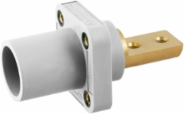 SINGLEPOLE, 400A MALE BUS 2 HOLE, WHITE