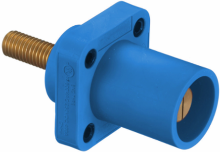 Heavy Duty Male Receptacle 300/400A 600V AC/DC 1-Pole Blue
