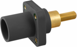 SINGLEPOLE, 300/400A ML EXTSTUD REC, BK