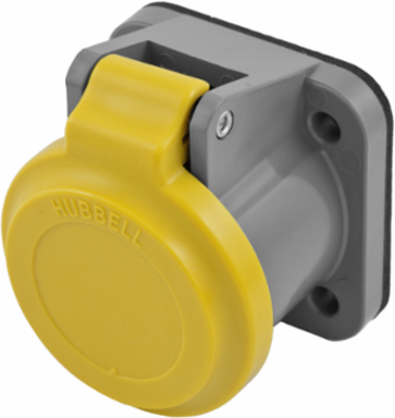 Non-Metallic Weatherproofing Cover for Single Pole Devices, 5.750 Inch Width, Yellow