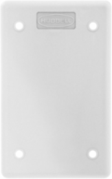 Non-Metallic 1-Gang Blank Cover Plate for Portable Outlet Box, White, 3 Inch