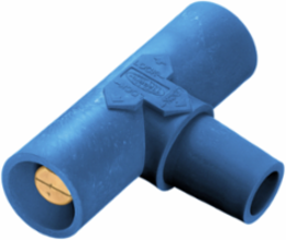 Industrial Grade Female-Male-Male Paralleling Tee 400A 600V AC/DC Blue