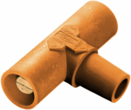 Heavy Duty Industrial Grade Paralleling Tee 400A 600V Orange