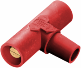 Industrial Grade Heavy Duty Parallel Tee, 400A 600V AC/DC, Brass & Elastomer, Red