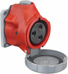 Watertight IEC 30A 2-Pole Female Connector, 480V, 5.25 Inch