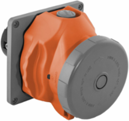 Heavy Duty IEC Pin & Sleeve Switched Receptacle 100 A 125/250 VAC, 3-Pole 4-Wire, Watertight