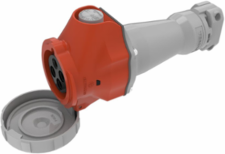 Watertight Female Connector, 30A 3-Phase 480V AC, 3-Pole 4-Wire, NEMA 4X/IP67