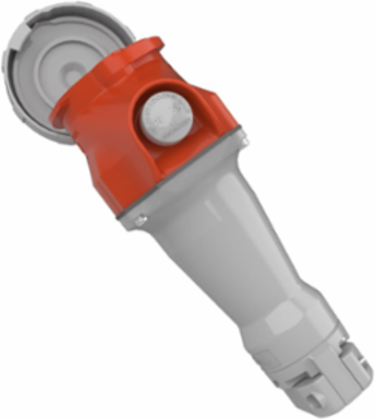 Watertight Female Connector, 30A 3-Phase 480V AC, 3-Pole 4-Wire, NEMA 4X/IP67