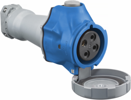 Heavy Duty Watertight Female Connector, 30A 3-Phase 250V, 3-Pole 4-Wire Grounding