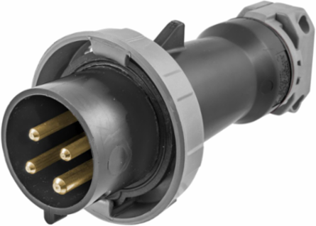 Heavy Duty Male Plug, 30A 600V, 3-Pole 4-Wire, NEMA 4X/IP67
