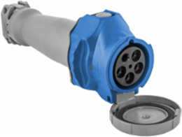 Watertight IEC Pin and Sleeve Connector, 100 A 3-Phase Y 120/208 VAC, 4-Pole 5-Wire