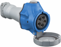 IEC Watertight 30A Switched Female Connector, 4-Pole 5-Wire, NEMA 4X/IP67