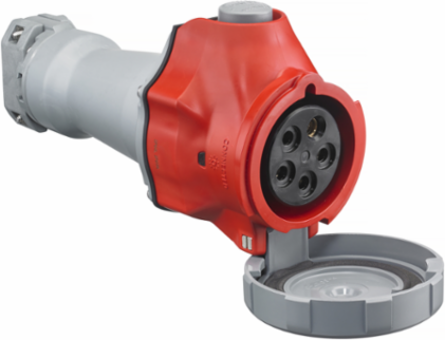 IEC Pin and Sleeve Switched Connector 60A 4-Pole 5-Wire NEMA 4X/IP69K