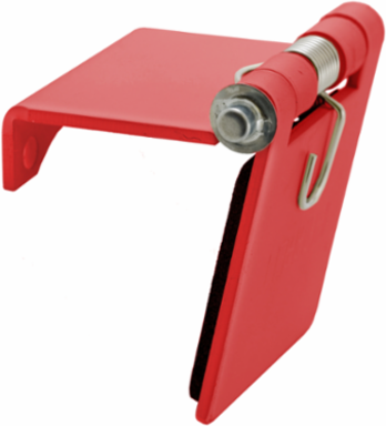 Heavy Duty Single Pole Snap Cover Accessory, 400A 600V AC/DC, Red, Steel, Threaded Mounting