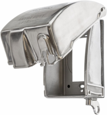 1 Gang Weatherproof Stainless Steel Cover, 3.9 Inch Width