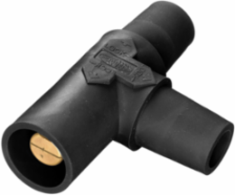 Heavy Duty Tapping Tee, 400A, 600V AC/DC, Female-Female-Male, Pre-Wired, Black