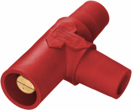 Industrial Single Pole Tapping Tee, 400A AC/DC, Pre-Wired, Red