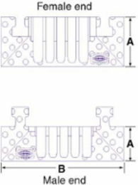 TrukTrak Modular Cable Protection System - 5 Channel, 20 Inch Width, 1.25 Inch Height