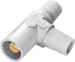 Heavy Duty Tapping Tee, 400A AC/DC, Single Conductor, 4.240 Inch, Brass/Elastomer