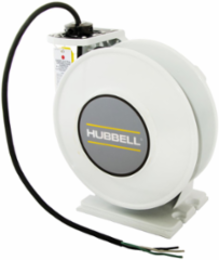 White Industrial Weatherproof Cord Reel, 75' SOW, 10/4, 20A, UL Type 4