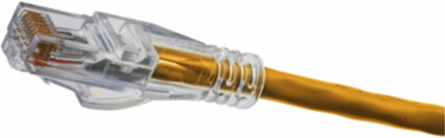 Copper Solutions Cat 5e Slim Patch Cord, 25 Ft, Orange, 8-Conductor, RJ45
