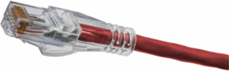Cat 5E Patch Cord, 10 Feet, RJ45, PVC, Red