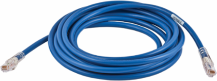 Ascent Patch Cord Cat 6A Slim 15 ft, 10-Gigabit, 8-Conductor, Blue