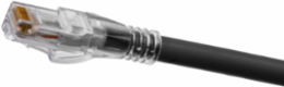 Cat 6A Slim Patch Cord, 20 ft, 8-Conductor, Black