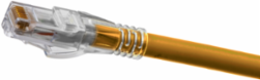 Cat6A Patch Cord, Slim, 1 ft, Orange, RJ45 Connector