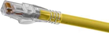 Copper Solutions, Patch Cords, Ascent, Cat6A, Slim, 100' Length, Yellow