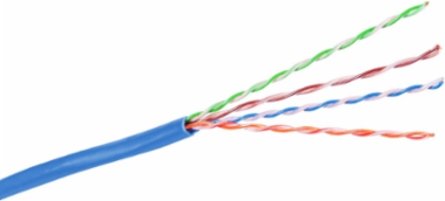 Category 6 UTP Cable, Plenum Rated, Blue, 1000 Feet