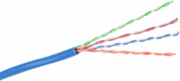 Category 6 UTP Cable, Plenum Rated, Blue, 1000 Feet