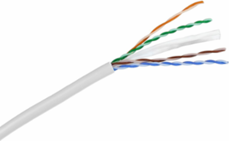 NEXTSPEED Category 6 Plenum Cable, White, 1,000 FT, Sweep Tested 550MHz