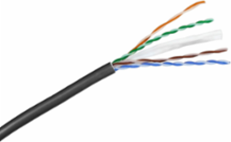 NEXTSPEED Category 6 Riser Cable, Black, 1,000 FT, Sweep Tested to 550MHz