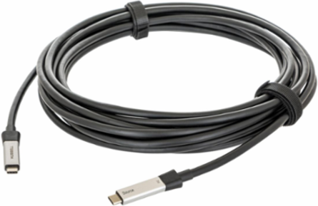 USB Type C Active Optical Cable 20 ft, Video, Black