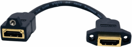 HDMI Connector Female to Female Tail 3 Inch Length V 1.4