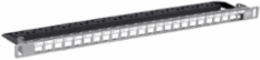 Multimedia Jack Panel 24 Port 1/2 Rack Unit Flat Shielded
