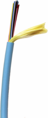 12 Strand Plenum Tight Buffer Fiber Optic Cable OS2, Yellow