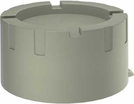 HKBX Series Flat Blank Cover, 4-1/4 Inch ID, 2-3/4 Inch Depth, Die Cast Aluminum, Type 4