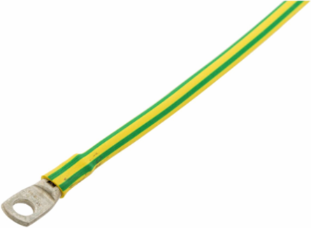 High Flex Grounding Jumper 18 Inch Green/Yellow 1 Pack